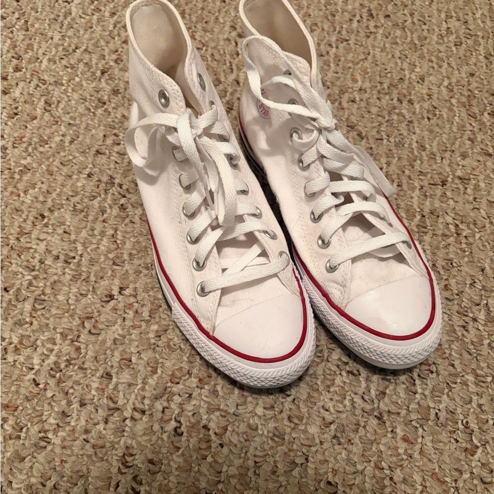 Classic White High-Top Sneakers